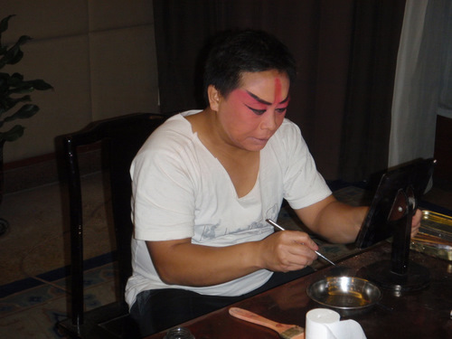 Makeup Application.